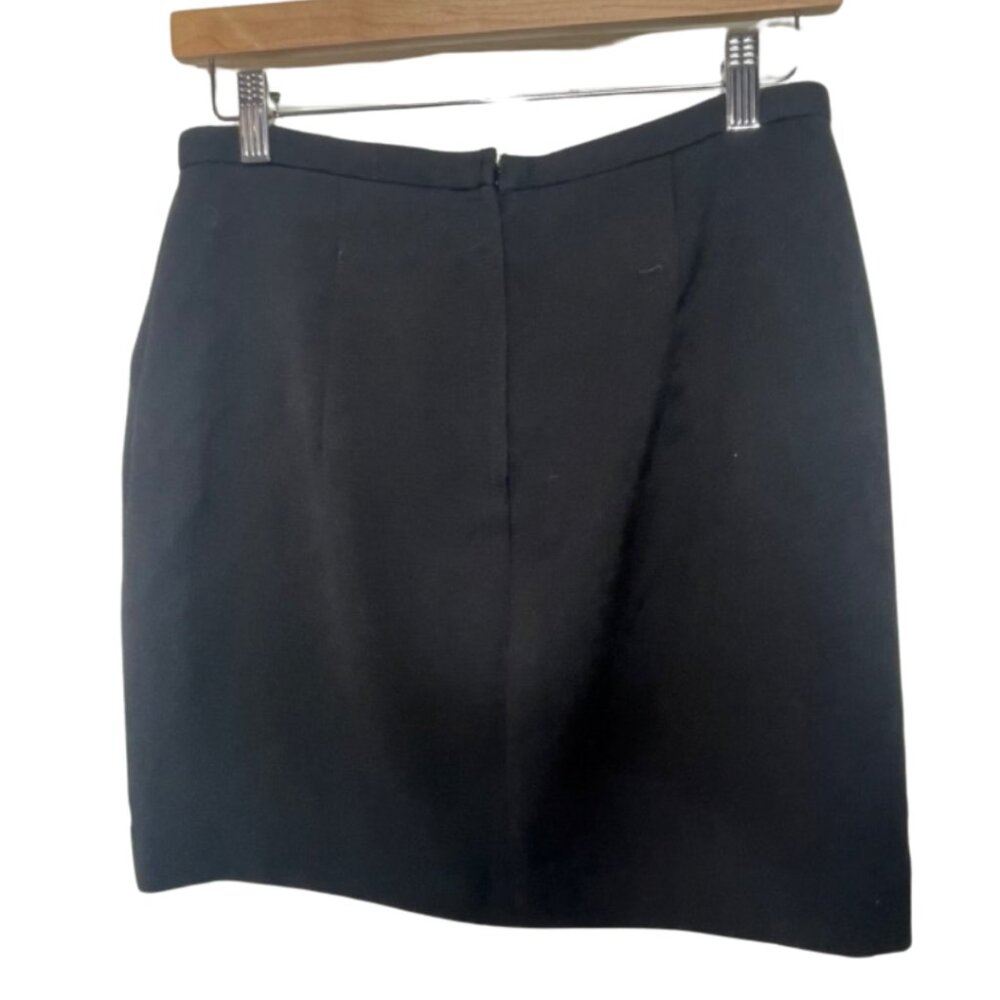 H&M | Black Textured Metallic Embellished Mini Skirt | Size 8 - Picture 5 of 10